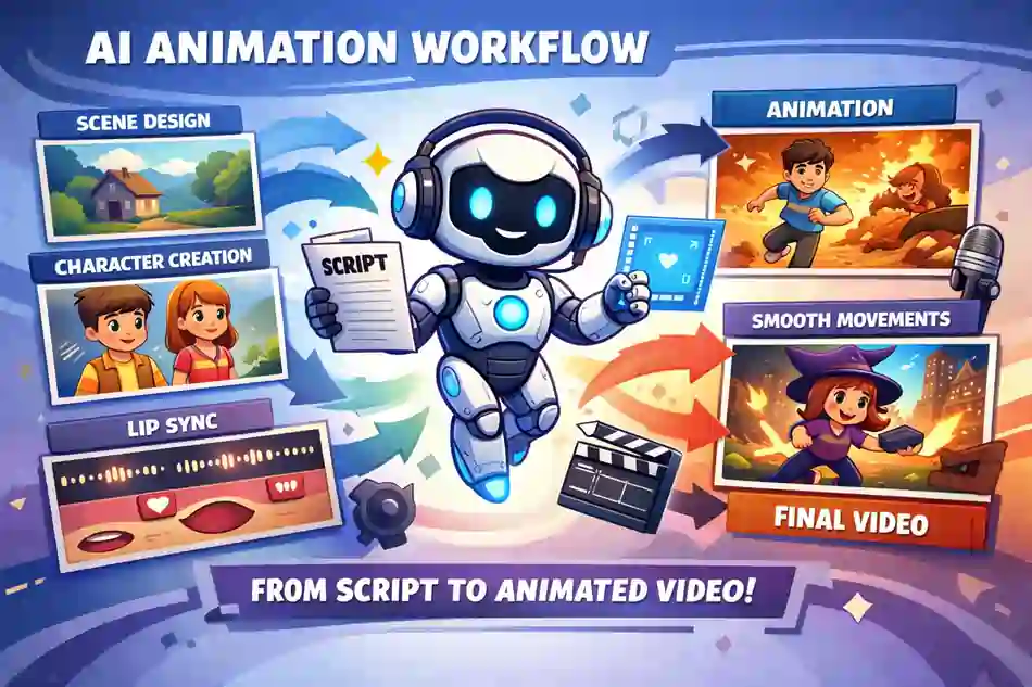 AI animation workflow